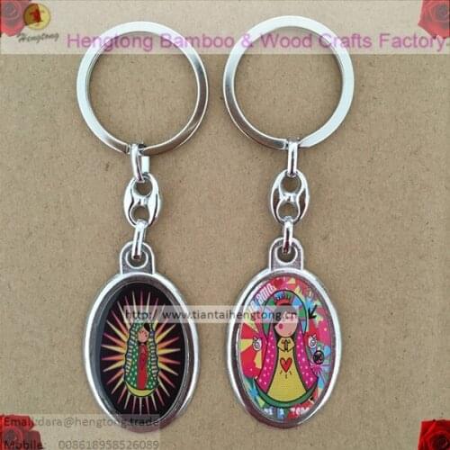 Mixed 19designs Baby of Guadalulpe keyring, religious keychain, saint keyring, icon keychain with epoxy on sale