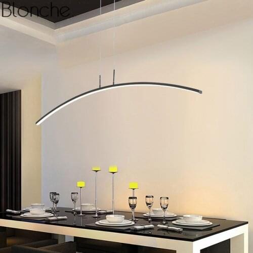 Modern Led Pendant Lights for Kitchen Dining Room Nordic Pendant Hanging Lamp Home Decor Acrylic Lustre Lighting Fixtures 220V
