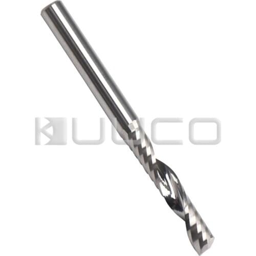 Carbide Single Flute End Mill Router Bit 4 x 22MM Engraving Cutters CNC Spiral Milling Cutter for Aluminum/Acrylic/Plastic etc