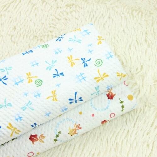 High quality papaw cotton patchwork Dragonfly printing fabrics Handmade DIY patchwork bag clothing fabric