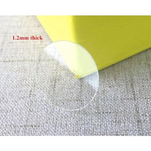 High Quality Plane Round Mineral Glass 1.2mm Thick 20-40mm Size