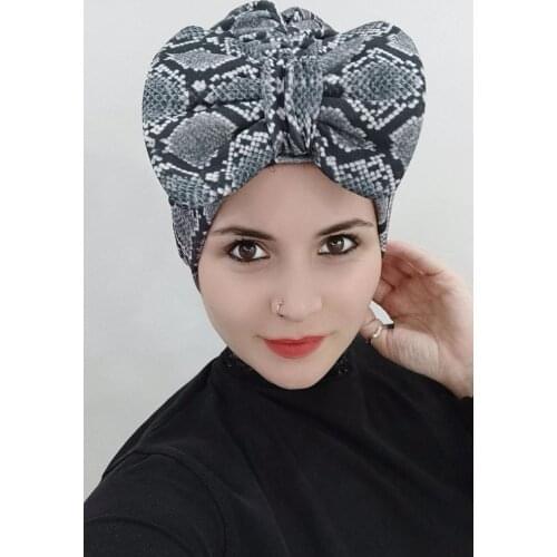 Womens Zebra Pattern Bow Bone