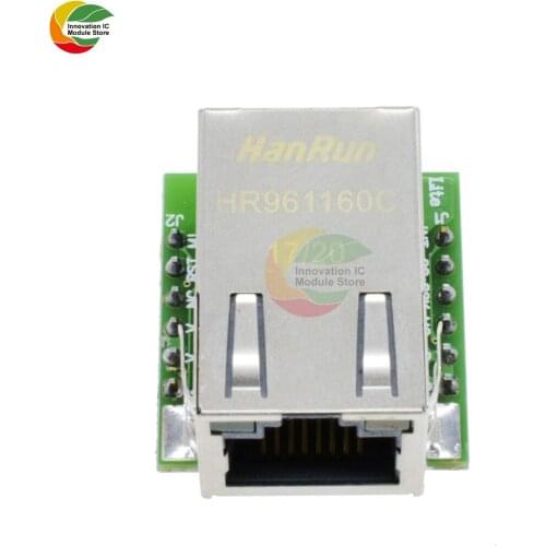 Ziqqucu 3.3V USR-ES1 ENC28J60 W5500 SPI to LAN Ethernet Converter TCP/IP Module Interface Diy Kit Electronic PCB Board Module