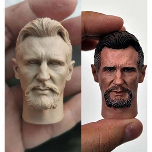 1/6 Liam Neeson Head Sculpt PVC Male Head Carving For 12'' Action Figure Dolls In Stock