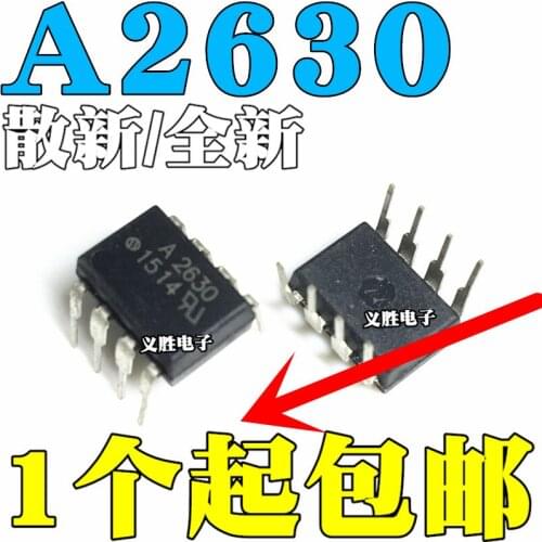 10 pçs/lote/HCPL-2630 HCPL2630 A2630 DIP8