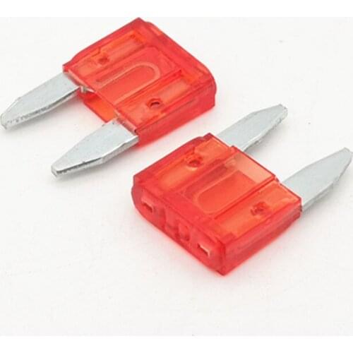 100 pcs/lot)10A Car Vehicle Auto Mini blade ATO Fuse, 10 Amp, Automotive Fuse