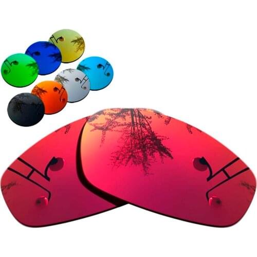 100% Precisely Cut Polarized Replacement Lenses for Split Jacket Sunglasses Magenta Red Mirrored Coating Color- Choices