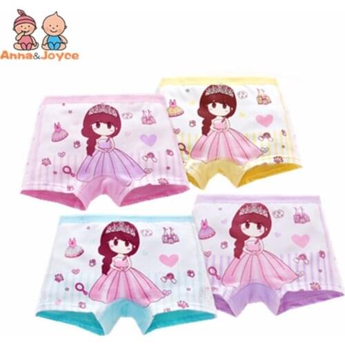 12 pcs/lot Girls Princess boxer kids Underwear Kids Panties Girls' boxer Child Panties aTNN0120