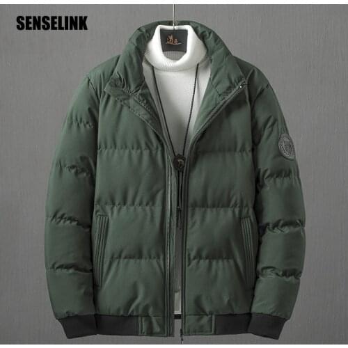 2020 Zipper Mens Winter Jacket Parka Korean Coat Hooded Warm Clothing Fashion Casual Large Mens Warm Down Clothing 8XL