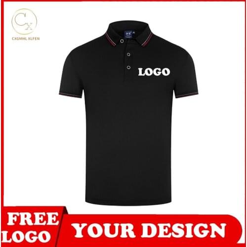 8-color POLO shirt custom summer new advertising culture casual shirt lapel short sleeve printing DIY brand text