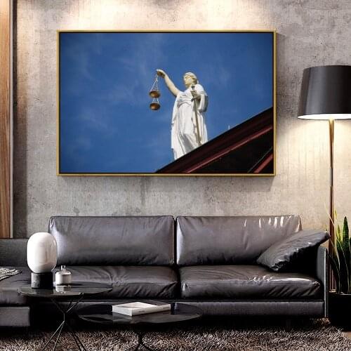 Artcozy Monumento De La Justicia Oil Canvas Painting for Home Decoration Wall Art Canvas Printings Figure Painting Single