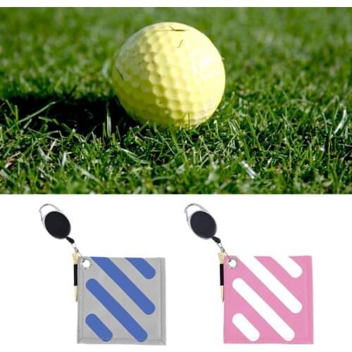 Velvet Golf Ball Clean Towel Heavy-duty Anti-shedding Golf Accessories Golf Ball Club Towel with Clip Universal Golf Supplies
