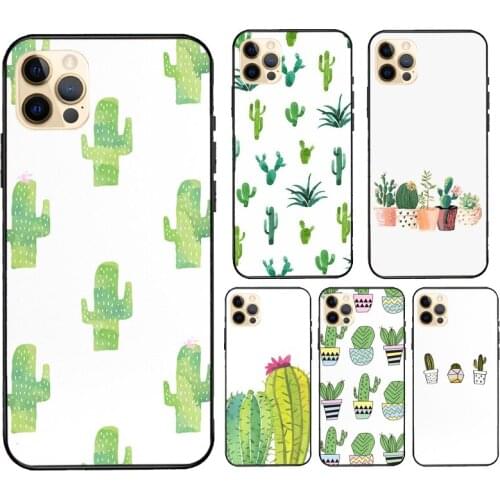 CACTUS BANANA RETRO VINTAGE SUMMER For iPhone 12 Pro Max mini Case For iPhone 11 Pro Max XS X SE 2020 7 8 Plus XR Cover