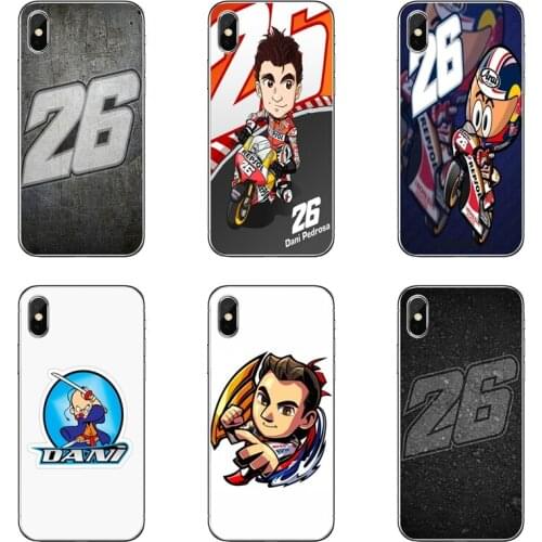 Dani Pedrosa 26 Transparent Phone Case For iPhone 12 11 Pro Max Mini XS Max XR X 8 7 Plus 6 6S Plus 5 5S SE 2020