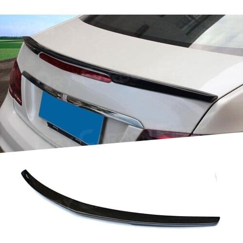 For W207 C207 Carbon Fiber Rear Bumper Trunk Lip Spoiler Wings for Mercedes Benz E Class E260 E350 Coupe 2 Door 2010 - 2016
