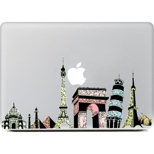 Fantasy Graffiti alphabet city Vinyl Decal Sticker for DIY Macbook Pro / Air 11 13 15 Inch Laptop Case Cover Sticker