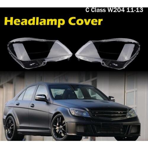 Headlight Clear Lens Lampshade Cover Fit for Mercedes-Benz C-Class W204 C180 C200 C260 2011-2013,head light Shell