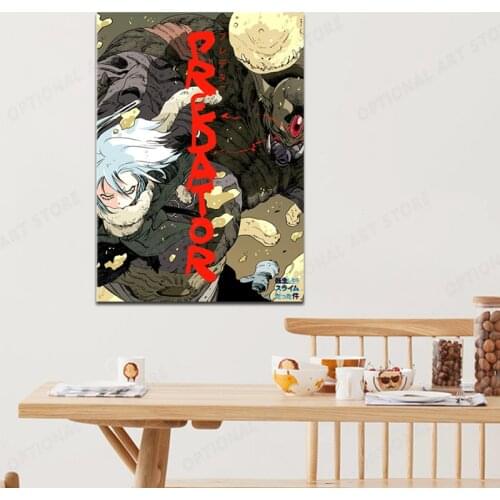 HD Prints Pictures Rimuru Tempest Home Decor Paintings Canvas Modular Japanese Anime Poster For Bedroom Wall Art Frame
