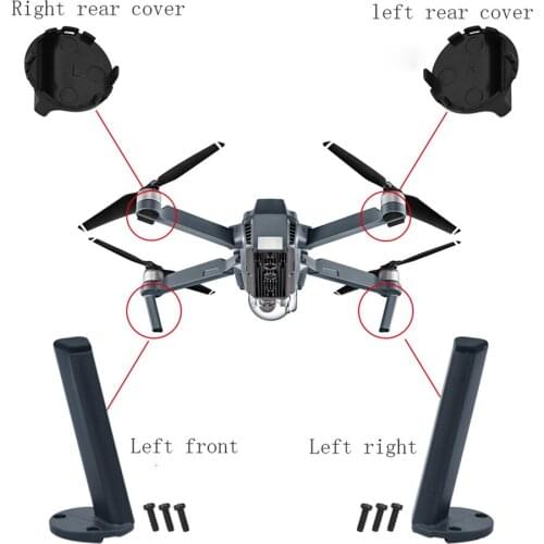 Landing Gear Accessories Kit For DJI Mavic Pro Drone Motor Arm Front Left Right Landing Gear Left Right Rear Cover Repair Parts