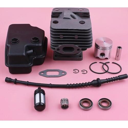 35mm Cylinder Piston Kit For Stihl FS120 FS200 FS250 Exhaust Muffler Fuel Filter Line Oil Seal Trimmer Spare Tool Part