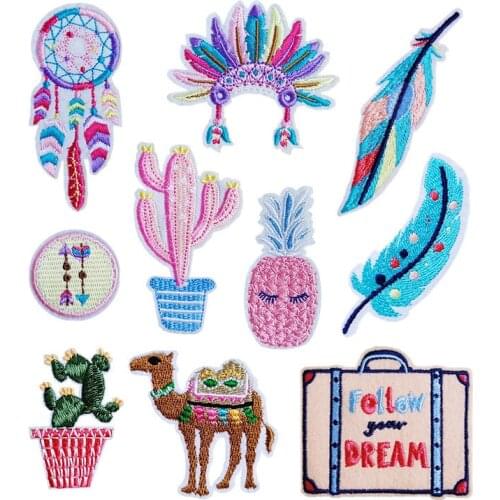 Computer Embroidered Cloth Stickers Embroidered Patch Zhang Zai DIY Clothing Sccessories Hole Patch