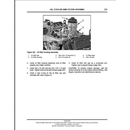 International Truck Engine Family NAVISTAR MAXXFORCE Diagnostic & Service Manuals