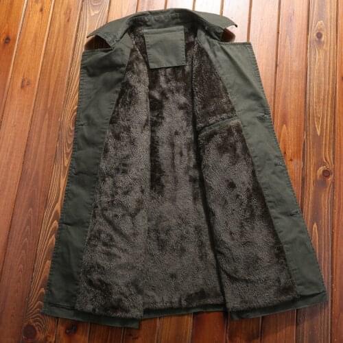 Men Fashion Jackets Men Slim Fits Coats Business Mens Long Winter Windproof Outwears Plus Size 8XL Black Hot Sale High Quality