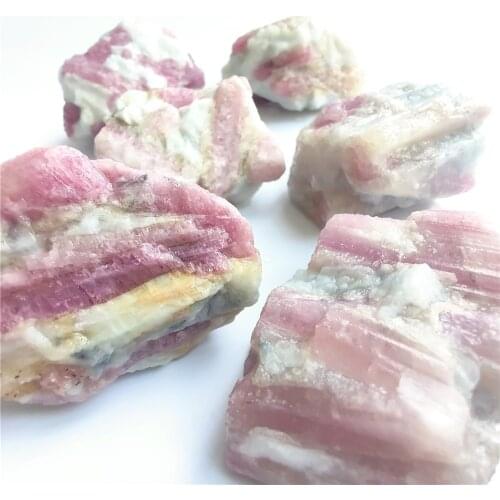 Natural High Quality Brazilian Rubellite Red Tourmaline Rought Stone Rubellite Stones Crystal Specimens Healing Crystals