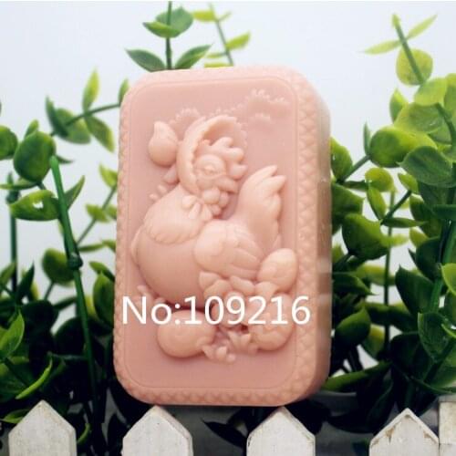 New Product!!1pcs Hen with Eggs (zx161) Silicone Handmade Soap Mold Crafts DIY Mould