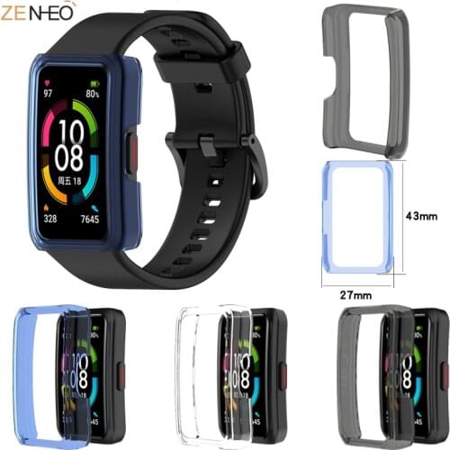 Half-pack PC Shell For Huawei honor band 6 honor band 6 Cover Protector Frame Anti-drop Protective case Bumper Support Charging