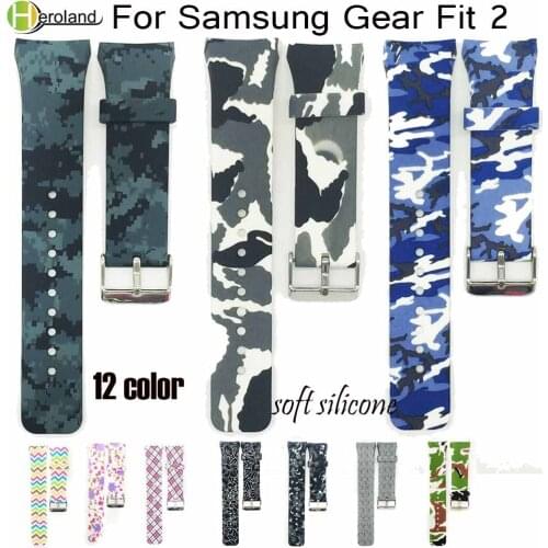 Fashion Silicone Sports Watchbands watch strap For Samsung Gear Fit 2 SM-R360 bracelet Luxury Replacement smart Wristband strap