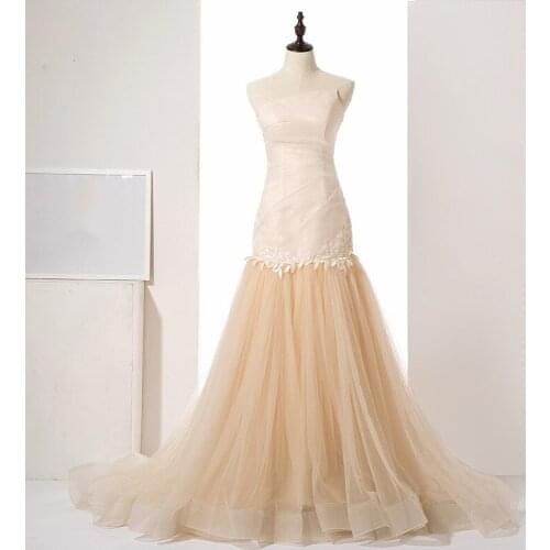Luxury new style sexy personality strapless mermaid wedding dress Vestido de noiva wedding gowns prom gowns