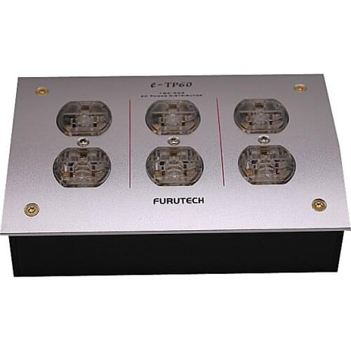 FURUTEC e-TP60 GC-303 US Power Strip AC 125V-250V 50/60Hz 15A 15amp IEC Inlet Electrical Plug Socket Power Filter