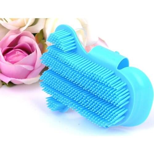 High-Grade Pet Dog Cat Bath Brush Comb Rubber Glove Hair Fur Grooming Massaging Massage Pin Pet Shower Dog Brush Pets Supplies