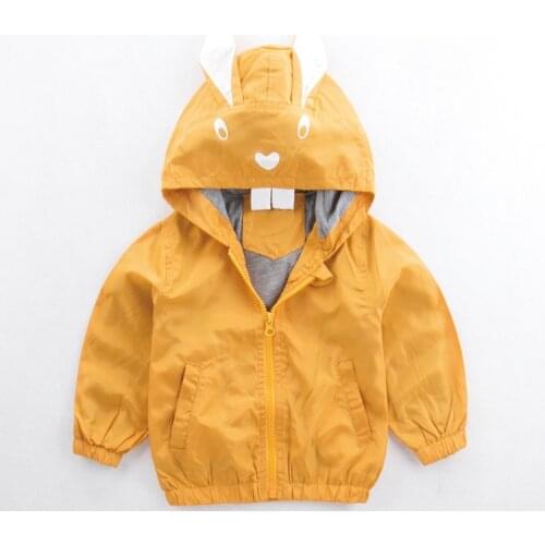 Children Autumn Windbreaker Boys Cartoon Animal Dinosaur Zipper Coats Baby Girls Designer Hoodie Kids Fashion Jacket Outwear
