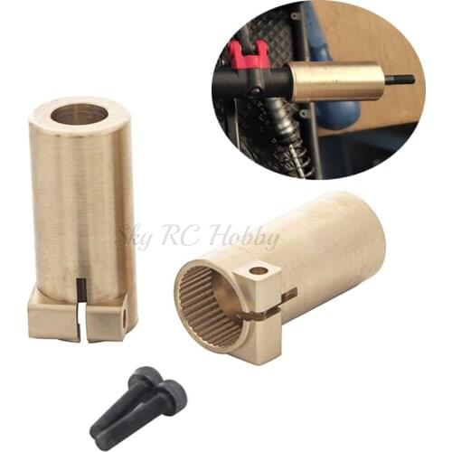 1Pair Rear Axle Adapter Brass Counterweight Rear Cup Balance Weight for AXIAL SCX10II 90046 RC Crawler Car Parts