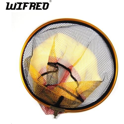 1PC Round Landing Net Head Spare with 8mm Male Thread Mesh 5 X 5mm Diameter 30cm 35cm 40cm for Option Bank Rock Carp Fishing