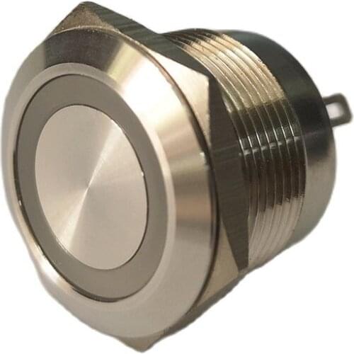 10 Pieces 22mm Momentary Normal Open Ring Led Metal Waterproof Electric Switch