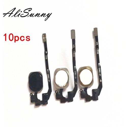 AliSunny 10pcs Home Button Flex Cable for iPhone 5S Menu Sensor Replacement Parts