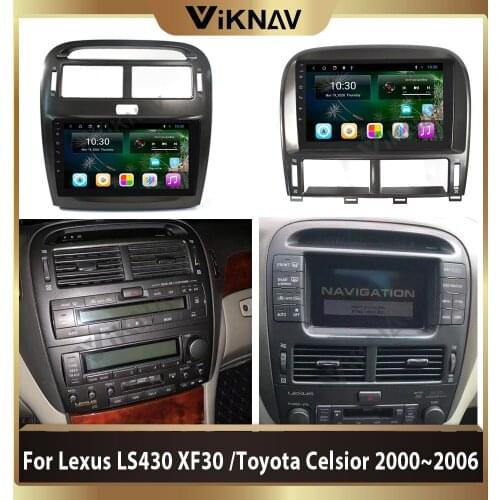 2 din Android 10.0 car radio For Lexus LS LS430 XF30 For Toyota Celsior 2000~2006 multimedia DVD player GPS navigation