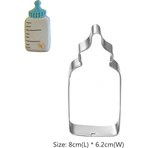 Milk Bottle Cookie Tools Cake Stencil Kitchen Cupcake Decoration Template Mold Cookie Stencil Mold Baking Biscuits Stamp Fondant