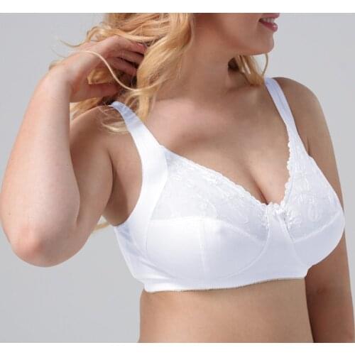 Sexy lace bras for women push up full coverage cotton Underwear Support Bralette crop top Home clothing large size 36-50 bh C01