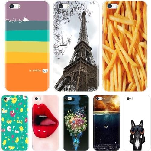 Phone Case For iPhone SE 5S 5 S 5C Soft Silicone TPU Ultra Thin Cute Aesthetic Back Cover For iPhone 4S 4 S Case