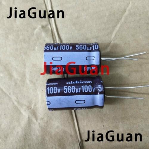 20PCS NEW NICHICON PW 100V560UF 18X31.5MM electrolytic capacitor 100V 560UF High frequency long life 560uF/100V