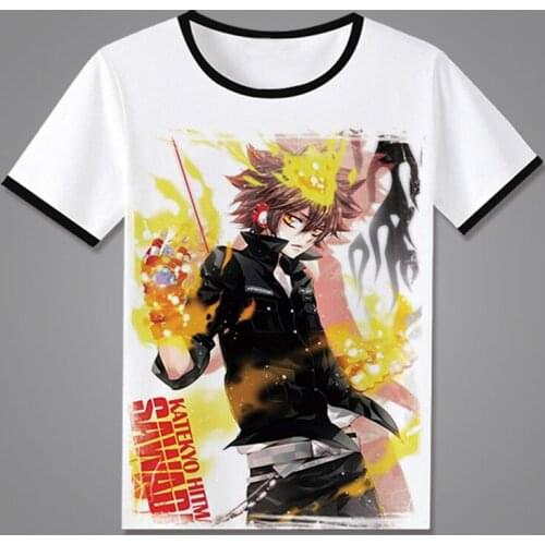 Katekyo Hitman Reborn T shirt Anime Sawada Tsunayoshi Rokudou mukuro Cosplay T-Shirt