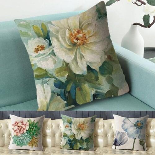 Personality Pillow Sunflower Rose Dandelion Decorative P4l6 Home Cushion Pillowcase Car Cotton-padded Flower For Sofa Soft F9u2