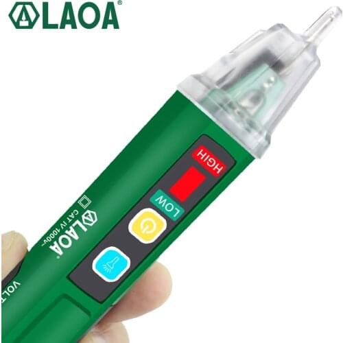 LAOA Voltage Meter CAT VIT 1000V Test With CE Multifunction Electric Pen Tester Induction Probe Pen Test Voltage Detector
