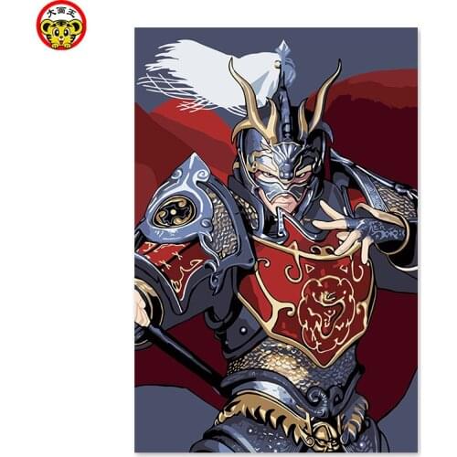 Painting by numbers art paint by number Popular, DIY digital painting, Qin moon, the Great Wall, dawn in the Chu Nan Gong, histo