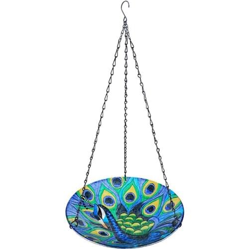 Creative Pattern Bird Feeder Outdoor Bird Bath Hanging Bird Feeder Bowl Outdoor Garden Courtyard Decor