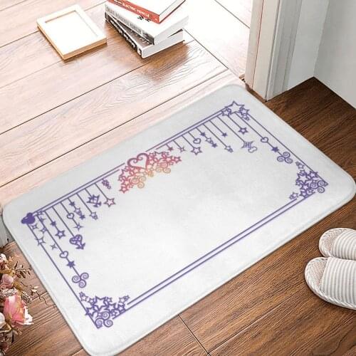 Kingdom Hearts Framework Doormat Carpet Mat Rug Polyester Non-Slip Floor Decor Bath Bathroom Kitchen Balcony 40*60